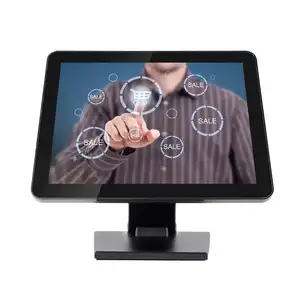 电容式/电阻式触摸屏15英寸收银机显示餐厅订单监视器