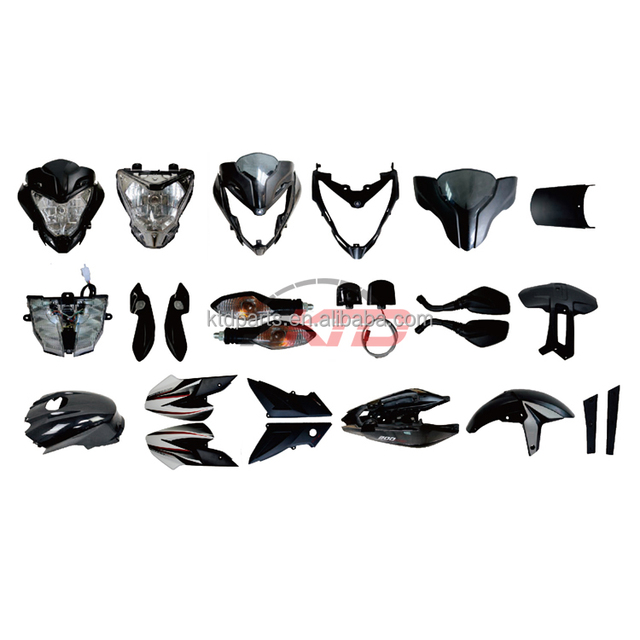 KTD Plastico Completo Bajaj Pulsar 200NS Spare Parts Motorcycle Full Fairing Body Parts Systems Frame Kits