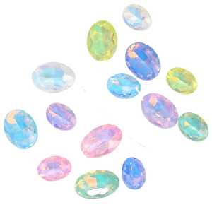 Accesorios para Uñas y Cabello Yunr Super Shiny Oval Denier Protein Mocha Glass DIY - Product Image 5