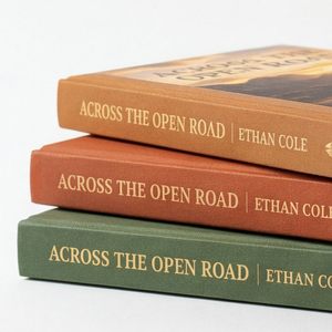 Impresión de <span class=keywords><strong>Libros</strong></span> Personalizados con Tapa Dura y Encuadernación Cosida, Novela de Ethan <span class=keywords><strong>Cole</strong></span>,  'Across the Open Road', Encuadernación Cosida con Hilo, Laminado Mate, Libro de Viaje - Product Image 4