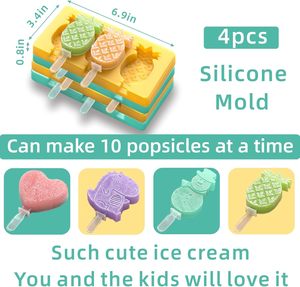 Moule à Glace en Silicone avec Couvercle Moule à Glace en Silicone pour Enfants - Product Image 5