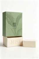 Boîte cadeau rigide gaufrée de luxe pour collections de parfums haut de gamme