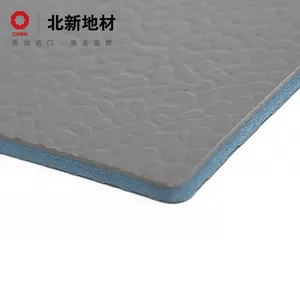 4.5 millimetri Grigio Scuro Gemma Modello Vinile Pavimenti In PVC per Lo Sport Aree HJ21501