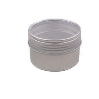 Boîte en aluminium ronde de 120 ml (4 oz) pour bougies au safran, pot de crème pour le visage, emballage pour thé