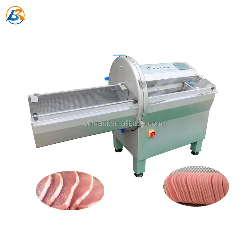 वाणिज्यिक बेकन जमे हुए मांस स्लिसर जमे हुए मांस स्लिस्टर क्यूब स्लाइसर मशीन बिक्री के लिए