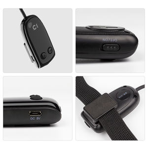 Shidu ไมโครโฟนไร้สาย SD-U16สีดำอัจฉริยะโลหะไฟสีดำประสิทธิภาพรูปแบบห้อง - Product Image 2