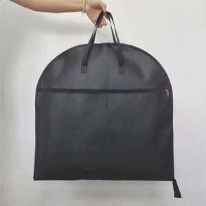 Venta al por mayor de lujo <span class=keywords><strong>traje</strong></span> de la cubierta bolsa de ropa de ventana transparente impermeable personalizado impreso con logotipo transpirable reutilizable plegable de viaje - Product Image 4