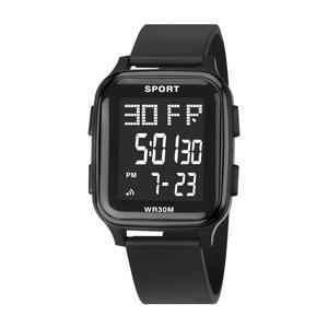 Montre de sport numérique multifonctionnelle pour homme, nouvelle mode, avec alarme lumineuse pour activités de plein air, en plastique, vente en gros - Product Image 5