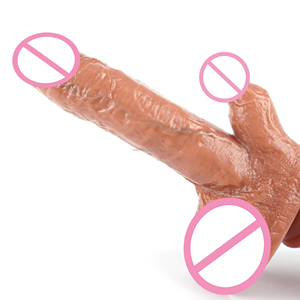 Dildos de Silicona con Color de Piel Realista para Mujeres, Juguete Sexual con Ventosa Suave y Flexible, Vibrador Eléctrico Gigante a Prueba de Agua - Product Image 5