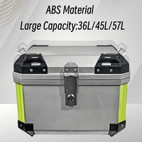 Promotion : Coffre de moto rigide en ABS, grand espace, prix de gros, accessoires d'usine
