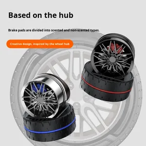 เครื่องหอมติดรถยนต์พลังงานแสงอาทิตย์ ดีไซน์พวงมาลัย<span class=keywords><strong>รถ</strong></span>แข่ง ของตกแต่งคอนโซลระดับไฮเอนด์ กลิ่นหอมสำหรับผู้ชาย - Product Image 2