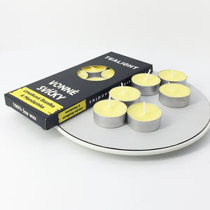 H33 candele con luce da tè profumate a candela <span class=keywords><strong>di</strong></span> paraffina fatta a mano in massa senza fumo candele per la decorazione - Product Image 2