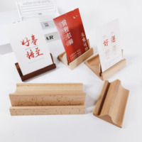 Support de cartes en bois de hêtre 100 % naturel avec logo personnalisé, porte-menus de bureau, pinces à mémos pour numéros de table de mariage et affichage de photos