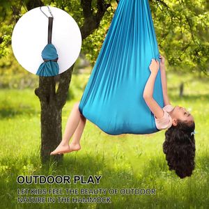 <span class=keywords><strong>Hamaca</strong></span> Ajustable para Niños, para Terapia Sensorial en Interiores y Exteriores, Columpio para Adultos y Niños, <span class=keywords><strong>Hamaca</strong></span> de Yoga Voladora, Columpios de Juego para Niños - Product Image 5