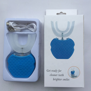 แปรงสีฟันไฟฟ้ารูปตัวยูอุปกรณ์ดูแลช่องปากด้วยคลื่นความถี่สูงอัตโนมัติเต็มรูปแบบอุปกรณ์ทำความสะอาดฟันเพื่อความขาวกันน้ำอัจฉริยะ - Product Image 3