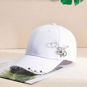 Fashion Design Custom Logo Baseball Caps Decoration Metal <b>Ring</b> Cap Trucker Custom Unisex Unique Rock Iron <b>Dad</b> Hats Custom - Product Image 6