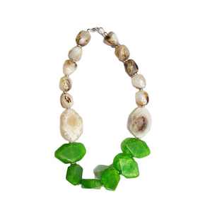 Bijoux de marque en collier indien toutes les couleurs fabricant dernière conception colliers perlés corne collier époxy pour femmes pendentif - Product Image 6