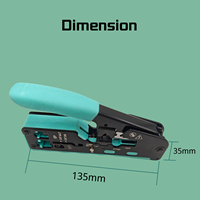Connecteurs réseau RJ45 (8P8C) RJ12 (6P6C) RJ11 (6P4C) Prises Ethernet et téléphoniques CAT5/6/6A/7 Pince à sertir modulaire