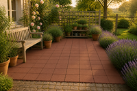 Plateau carré en plastique résistant à l'eau pour pot de plantes, connecteurs emboîtables, tapis de sol texturé pour jardin, base de jardinière, décoration de jardin