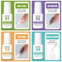 Kit professionnel de nail art pour femme, marque privée, kit de poudre acrylique pour ongles, pour manucure et pédicure