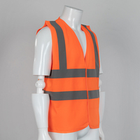 Veste de sécurité réfléchissante en polyester haute visibilité pour moto, vêtements de travail sécurisés pour la sécurité routière, vente en gros