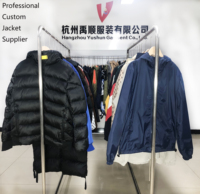 Veste en toile bleue pour homme sur mesure, finition sur le devant, taille S à 3XL, design découpé, 100% satisfaction