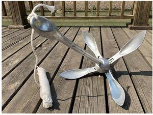 <span class=keywords><strong>Ancre</strong></span> pliable de type A galvanisée à chaud <span class=keywords><strong>pour</strong></span> <span class=keywords><strong>kayak</strong></span>, bateau de pêche gonflable, amarrage - Product Image 5