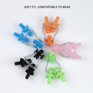 Suministros de Natación 2024 en Stock, Venta al por Mayor, Pinzas Nasales de Silicona Anti-Asfixia, Tapones para los Oídos, Juego de 2 Piezas - Product Image 2