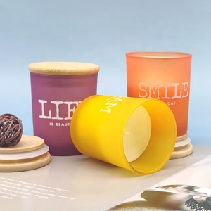 A02mz Bán Buôn Tùy Chỉnh Nhãn Hiệu Riêng Lọ Thủy Tinh Sáp Đậu Nành Nến Thơm Cho Trang Trí Nội Thất - Product Image 1