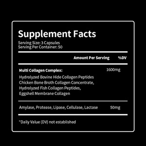 Cápsulas <span class=keywords><strong>de</strong></span> colágeno compuestas <span class=keywords><strong>de</strong></span> suplementos nutricionales vitamínicos personalizados OEM <span class=keywords><strong>de</strong></span> alta calidad para hombres, mujeres, salud del cabello, adultos - Product Image 4
