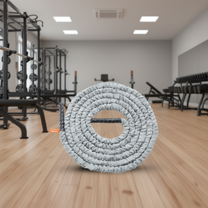 Cuerda de Batalla para Gimnasio de 30 Pies y 1.5 Pulgadas de Diámetro, Gris Resistente con Funda Protectora para Entrenamiento de Fuerza - Product Image 2