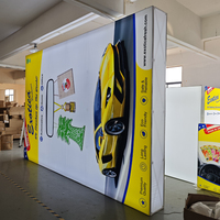 Bannière publicitaire portable en tissu pour grands événements, toile de fond de stand de 10 pieds pour salons professionnels, signalétique publicitaire