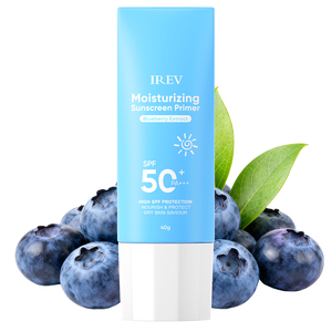 Crème solaire coréenne à marque privée DailySPF 50, lotion solaire visage et corps, large spectre, hydratante, à la myrtille - Product Image 1