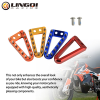 LINGQI RACING Motosiklet Arka Ayak Fren Pedalı Kolu Basamak Ucu Plakası Evrensel Arazi Motoru Off Road için Modifiye Edilmiş
