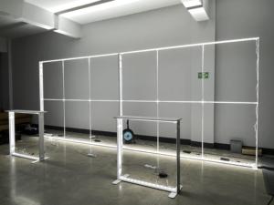 Sego 20ft <span class=keywords><strong>LED</strong></span> hộp đèn triển lãm thương mại gian hàng hiển thị xách tay nhôm Backlit triển lãm Backdrop tường đứng - Product Image 5