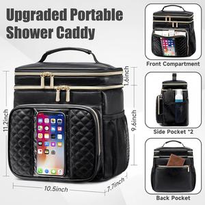 Bolsa de Maquillaje Impermeable de Gran Capacidad, Bolsa de Aseo de Viaje, Organizador para Mujeres y Hombres, Estuche de Almacenamiento para Artículos Esenciales de Baño y Cosméticos - Product Image 4