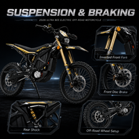 Moto tout-terrain Sur Ron 24,5 kW Ultra Bee Black Surron 74V 60Ah 120 km/h Ultra Bee Black Surron 2026