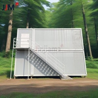 JJM Direct 20 FT Tiny Garage House Top Rank Maison préfabriquée modulaire à un étage, kit de construction en panneaux sandwich