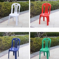 Chaise en plastique extérieur jardin pique-nique blanc chaises en plastique portables pour événements fêtes quantité Top