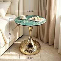 Table d'appoint en métal pour salon