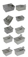 Cages et support transparents de laboratoire pour Rat/souris/cochon d'inde