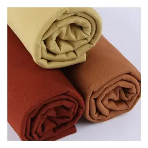Wholesale elastic cotton twill spandex stretch stocklots 280gsm cotton twill pant fabric
