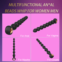 7-teiliger gerippter Silikon-Analplug-Vibrator mit 10 Vibrationsmodi, Dildo, Prostatamassagegerät, Sexspielzeug für Erwachsene, für Männer, Frauen, Paare
