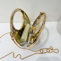 Sac bandoulière demi-lune en acrylique matelassé avec motif losanges, mini sac à main Hobo pour femme avec poignée supérieure