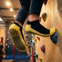 Chaussettes de sport en coton respirant à coupe basse pour jeunes, antidérapantes, écologiques, personnalisées, haute performance, pour le football et la gym