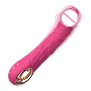 Realistisch Ontwerp Krachtige 10 Vibratie Dildo Seksspeeltje Elke Inbrenging Deliveris Een Ongeëvenaarde Stimulatie Wand Massager