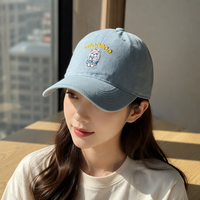 Casquette Dad Cap en gros brodée avec lettres, à calotte souple, pour hommes et femmes