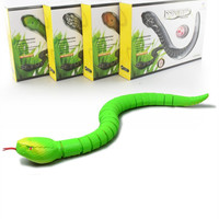 Serpiente de Juguete con Control Remoto Infrarrojo, Simulación de Serpiente Sonorera, 4 Colores, Recargable por USB, Juguete de Broma para Niños