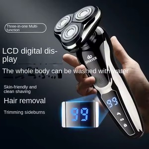 Afeitadora 3 en 1 para Hombre, Kit de Aseo Masculino, Afeitadora Eléctrica con Pantalla LCD, Recortadora de Pelo Impermeable, Recortadora de Vello Nasal y de Orejas, y Rasuradora de Barba - Product Image 2