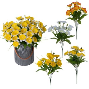 Bouquet de narcisses artificiels en soie, fleurs pour décoration de mariage, arrangement de vase pour la maison, respectueux de l'environnement, fabriqué en Chine - Product Image 1